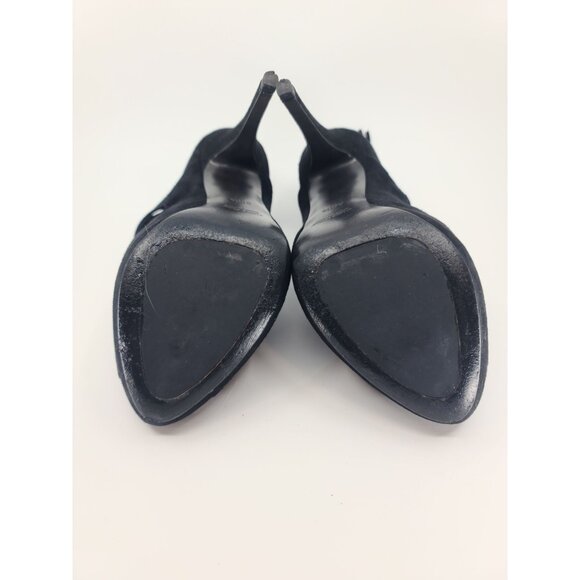 Miu Miu Black Suede Platform Multi-Strap Open Toe Sandals Size 38.5 - Picture 7 of 7